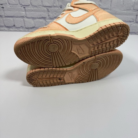 Nike High-Top Sneakers in White and Orange - Picture 6 of 7